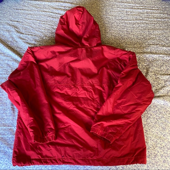 Red coat with flannel fuzzy lining - Picture 2 of 4